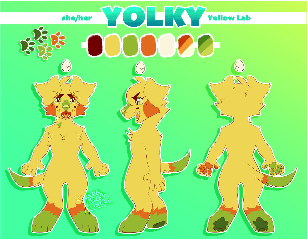 Yolky Partial Reference Sheet